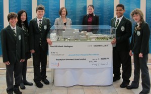 Joseph Brant Cheque Presentation